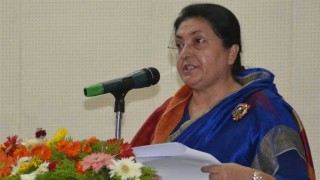 राष्ट्रपति भण्डारीले मेलम्चीको पानी वितरणको औपचारिक उदघाटन गर्दै