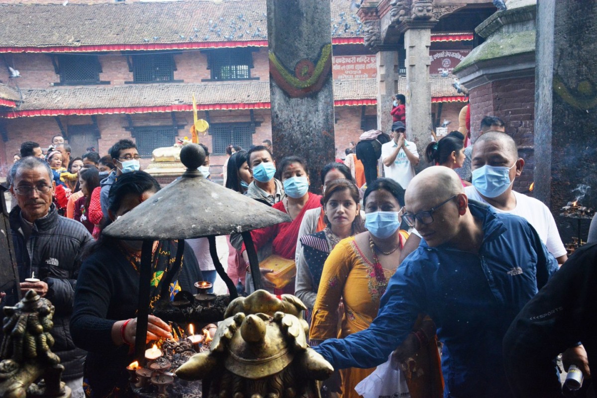 आज महाअष्टमी : महागौरीको उपासनासँगै बली दिएर देवीको विशेष पूजा गरिँदै