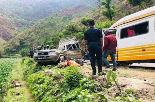 काभ्रेमा बस र टाटासुमो ठोक्किँदा ५ जनाको मृत्यु, १९ घाइतेमध्ये केहीको अवस्था गम्भीर