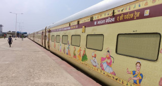 जनकपुरधाम आइपुग्यो रामायण सर्किट रेल, मुख्यमन्त्री राउतले गरे स्वागत