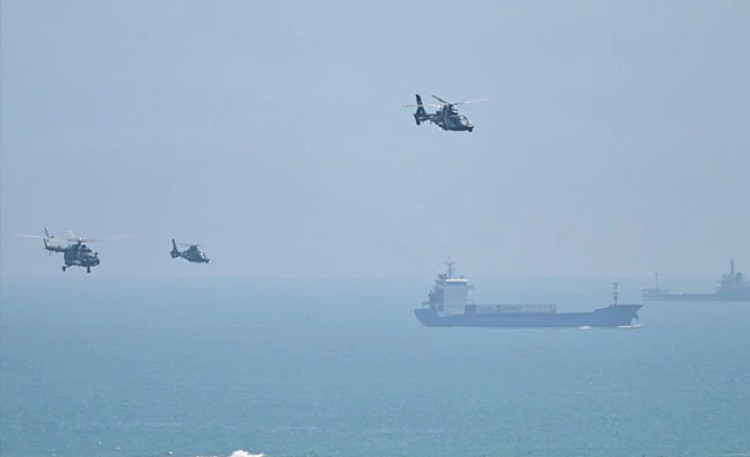 China begins massive military drills around Taiwan