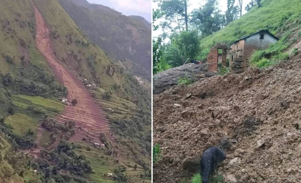 अछाममा पहिरोमा पुरिएर मृत्यु हुनेको संख्या १४ पुग्यो,९ जना बेपत्ता