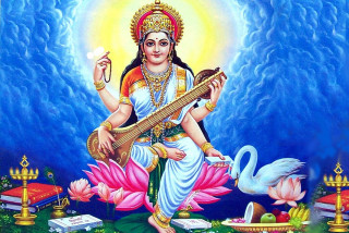 आज सरस्वती पूजा, विद्याकी देवी सरस्वतीको पूजा अर्चना गरी मनाइँदै