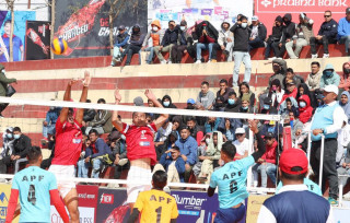 टाइगर कप भलिबल : एपिएफ अपराजित रहँदै फाइनलमा
