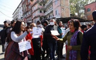 सन्दीपलाई राष्ट्रिय टिममा फर्काएको भन्दै माइतीघरमा क्यानविरुद्ध प्रदर्शन