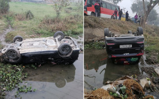 मोरङमा भारतिय कार दुर्घटना १ को मृत्यु, तीन घाइते
