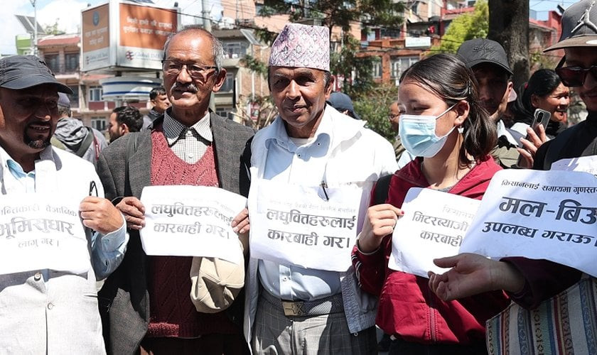 मल समस्या समाधान गर्न ६ पार्टीका किसान संगठनको माग