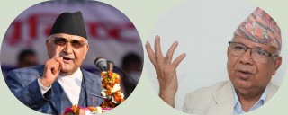 पार्टी एकताका लागी मति सपार्न ओलीलाई माधव नेपालको आग्रह, गठबन्धनले मुलुक कब्जा गर्न खोेजेको ओलीको आरोप(खासखबर)