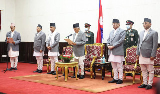 परराष्ट्रमन्त्री साउदले लिए पद तथा गोपनीयता शपथ