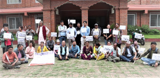 पशु किसानहरूद्वारा लम्पीस्किन रोग नियन्त्रण र पीडितलाई तत्काल क्षतिपूर्ति दिन सरकारलाई दबाब