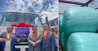 नेपालमा उत्पादित हाइलेज घाँस चीन निर्यात