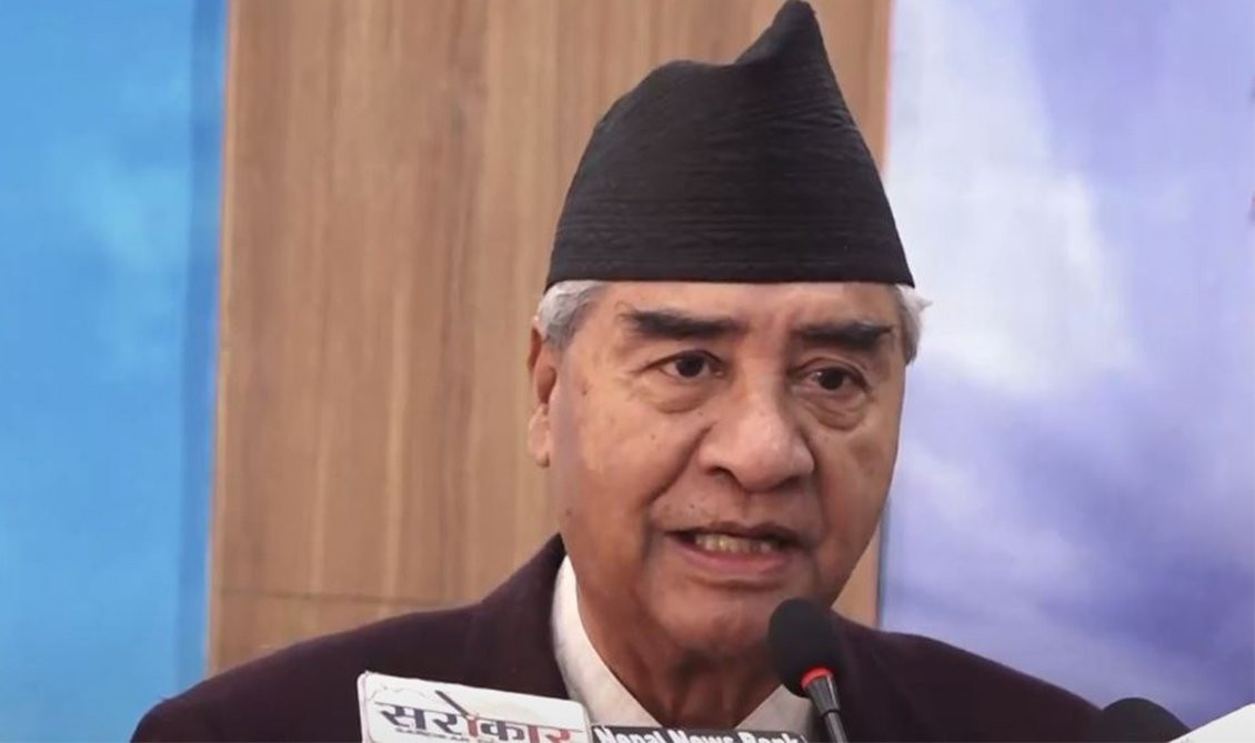 सभापति देउवाद्वारा सुख, शान्ति र समृद्धिको कामना