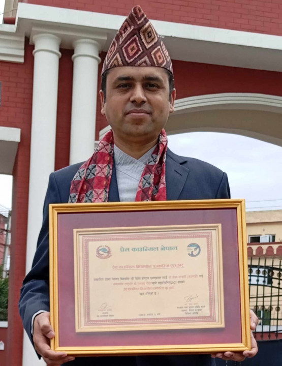 समाचार निर्देशक भण्डारीलाई ‘प्रेस काउन्सील क्रियाशिल पत्रकारिता पुरस्कार’
