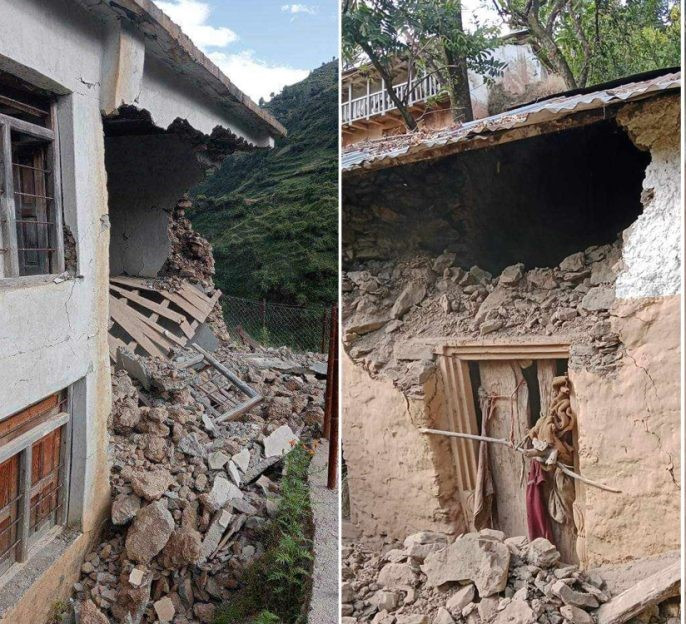 बझाङ भूकम्पः एक जनाको मृत्यु, १३५ घर भत्किए