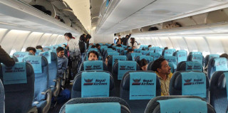 इजरायलबाट फर्किन २५० जना नेपाली विमान चढे