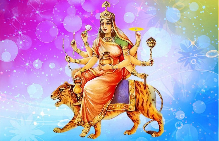 आज दशैँको चौथो दिन, कुष्माण्डा देवीको पूजा आराधना गरिँदै