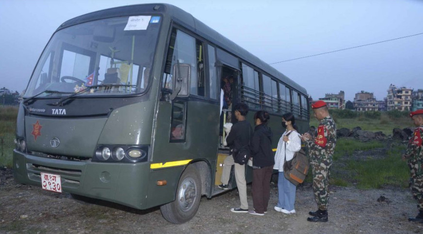 दशैँमा घर जाने सेना र सशस्त्रका कर्मचारीलाई बस सुविधा