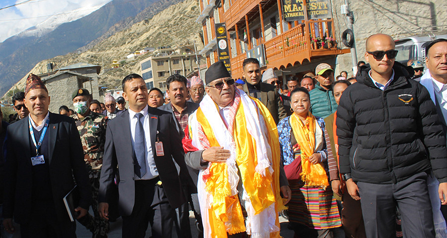 रुकुम पश्चिम पुगे प्रधानमन्त्री प्रचण्ड