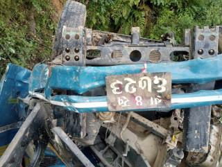 काभ्रेमा गाडी दुर्घटनाः दुई जनाको मृत्यु, १ जना घाइते