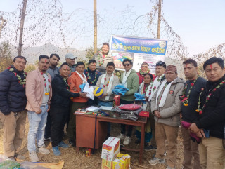 जी ट्वान्टी फाइव क्लवद्वारा ३ सय ५० भन्दा बढीलाइ न्यानो कपडा बितरण
