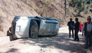 अर्घाखाँचीमा विवाहमा हिँडेको स्कार्पियो दुर्घटना