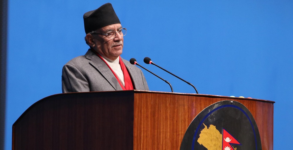 ‘प्रतिपक्षले निहुँ खोजे शान्ति प्रक्रिया टुँगोमा पुग्दैनः’ प्रधानमन्त्री प्रचण्ड