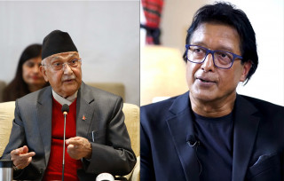 एमाले अध्यक्ष ओली र अभिनेता राजेश हमालबीच सिनेमा संवाद हुने