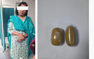 विमानस्थलबाट फेरि पनि सुन बरामद,विदेशी महिला पक्राउ