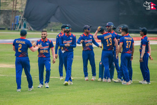 टी–२० श्रृंखलामा अन्तर्गत अन्तिम खेलमा नेपालको शानदार प्रदर्शन, वेस्ट इन्डिज ‘ए’६ विकेटले पराजित
