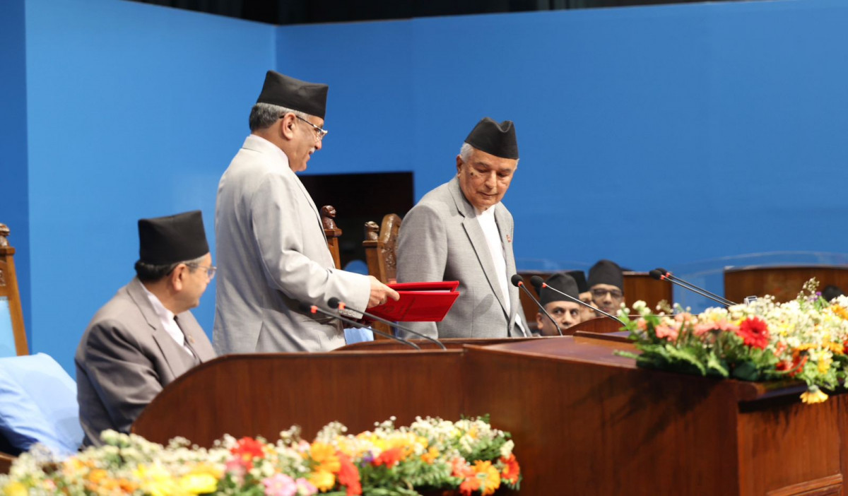 राष्ट्रपतिले सरकारको नीति तथा कार्यक्रम प्रस्तुत गर्दै(प्रत्यक्ष प्रसारण)