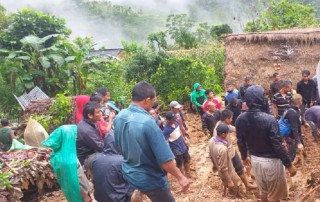 लगातारको वर्षापछिको पहिरोले पुरिएर कास्कीमा ९ जनाको मृत्यु, २ बेपत्ता