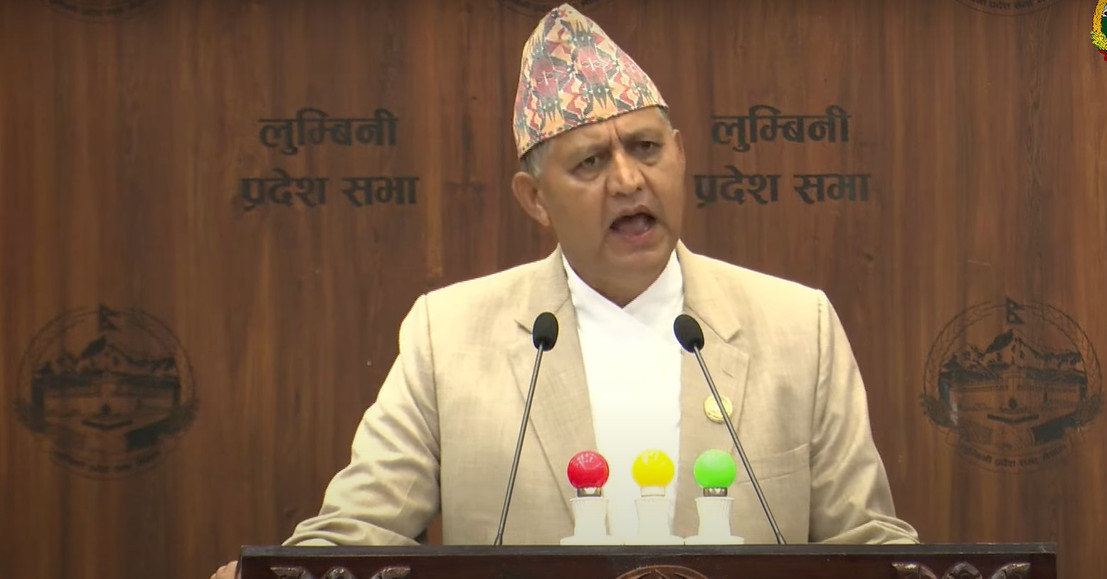 लुम्बिनीका मुख्यमन्त्री आचार्यले पाए विश्वासको मत, दुई तिहाइ सांसदको समर्थन