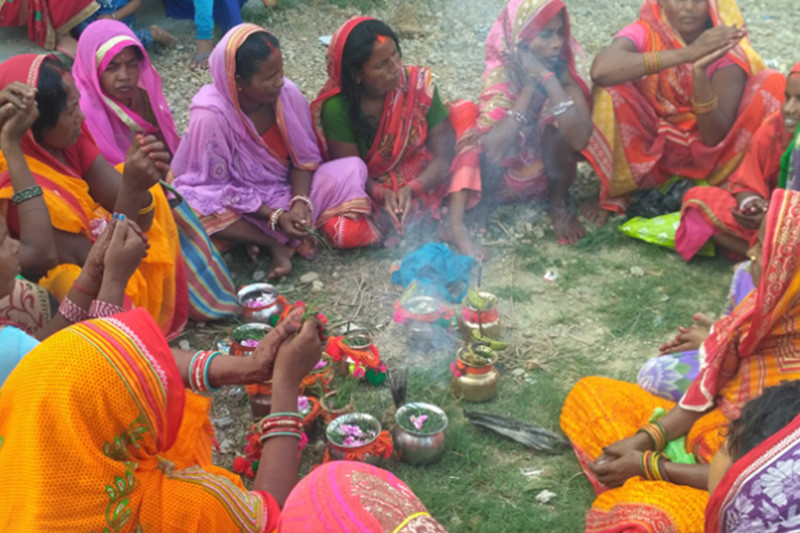 मिथिला क्षेत्रमा जितिया पर्वको विधि शुरु